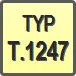 Piktogram - Typ: T.1247